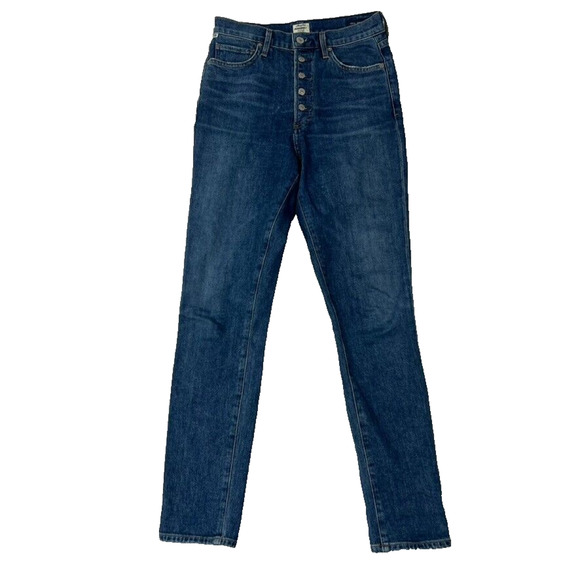 Citizens of Humanity Jeans Women 26 Olivia High Rise Slim Ankle Exposed Button - Picture 1 of 12